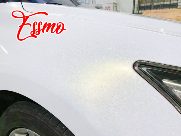 PET Galaxy Dust Gloss White Gold Color Shift Vinyl Wrap