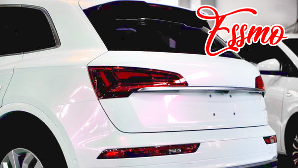 PET Galaxy Dust Gloss White Red Color Shift Vinyl Wrap