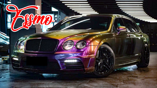 PET Galaxy Dust Gloss Celestial Unicorn Color Shift Vinyl Wrap