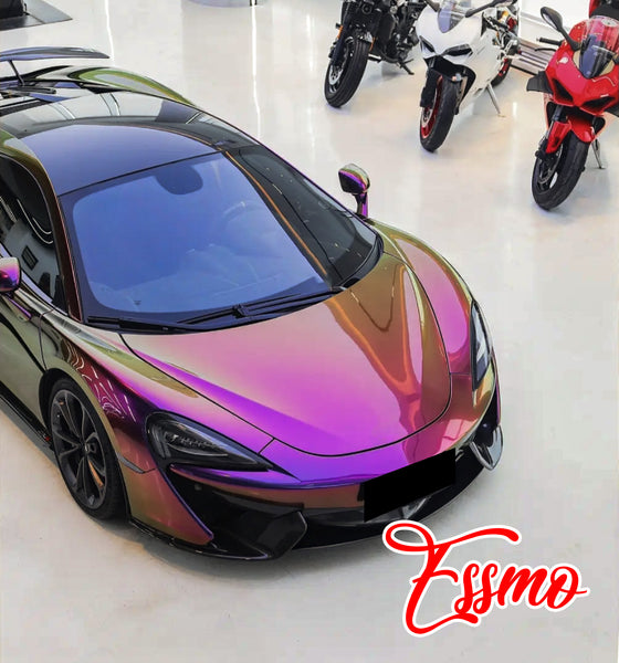 PET Galaxy Dust Gloss Celestial Unicorn Color Shift Vinyl Wrap