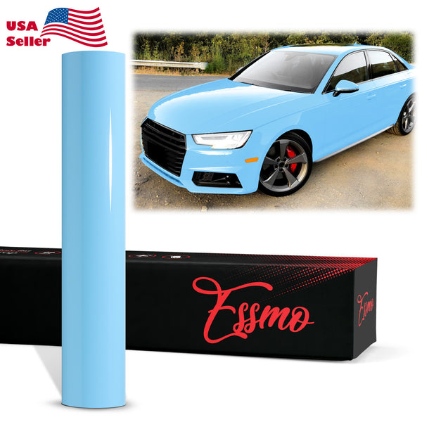 PET Super Gloss Light Blue Vinyl Wrap