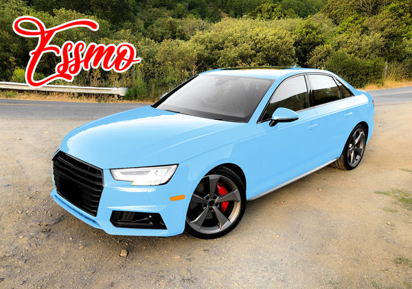 PET Super Gloss Light Blue Vinyl Wrap