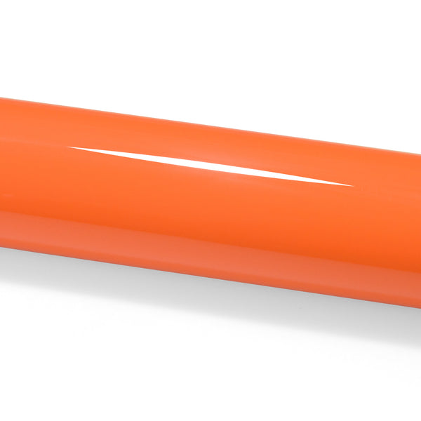 PET Super Gloss Flame Orange Vinyl Wrap