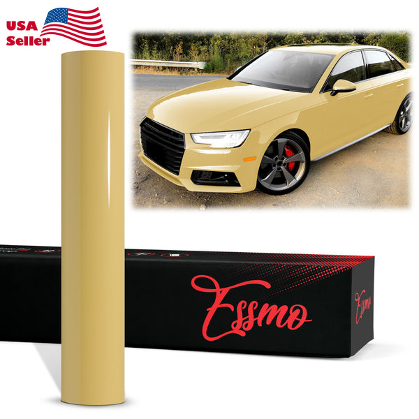 PET Super Gloss Cloudy Yellow Vinyl Wrap