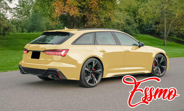 PET Super Gloss Cloudy Yellow Vinyl Wrap