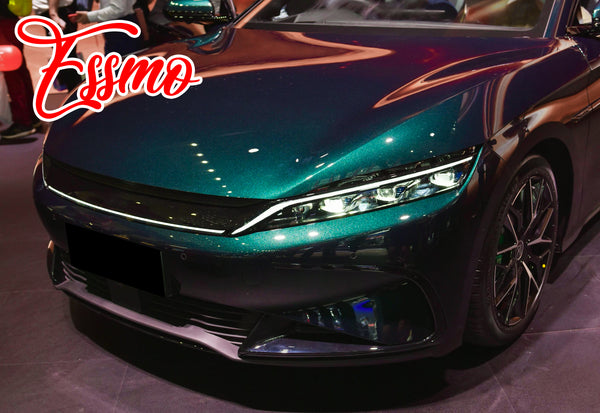 PET Galaxy Dust Gloss Galactic Green Color Shift Vinyl Wrap