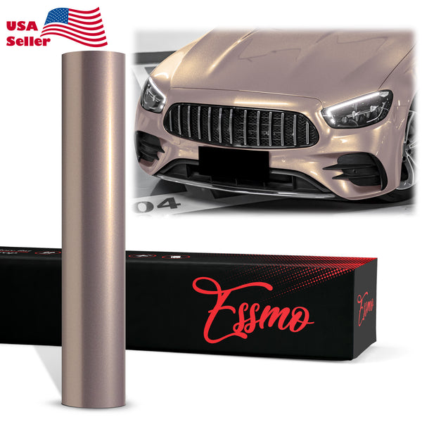 PET Super Gloss Metallic Smoky Pearl Pink Vinyl Wrap