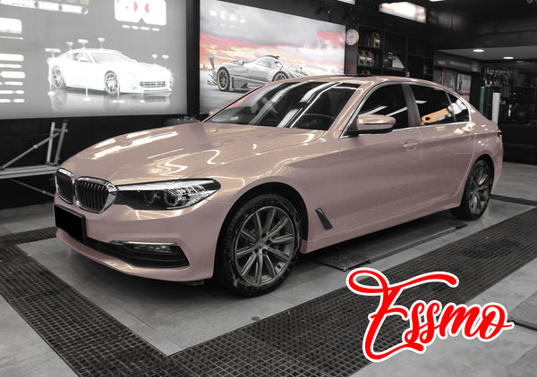 PET Super Gloss Metallic Smoky Pearl Pink Vinyl Wrap
