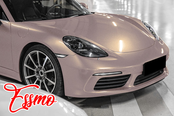 PET Super Gloss Metallic Smoky Pearl Pink Vinyl Wrap