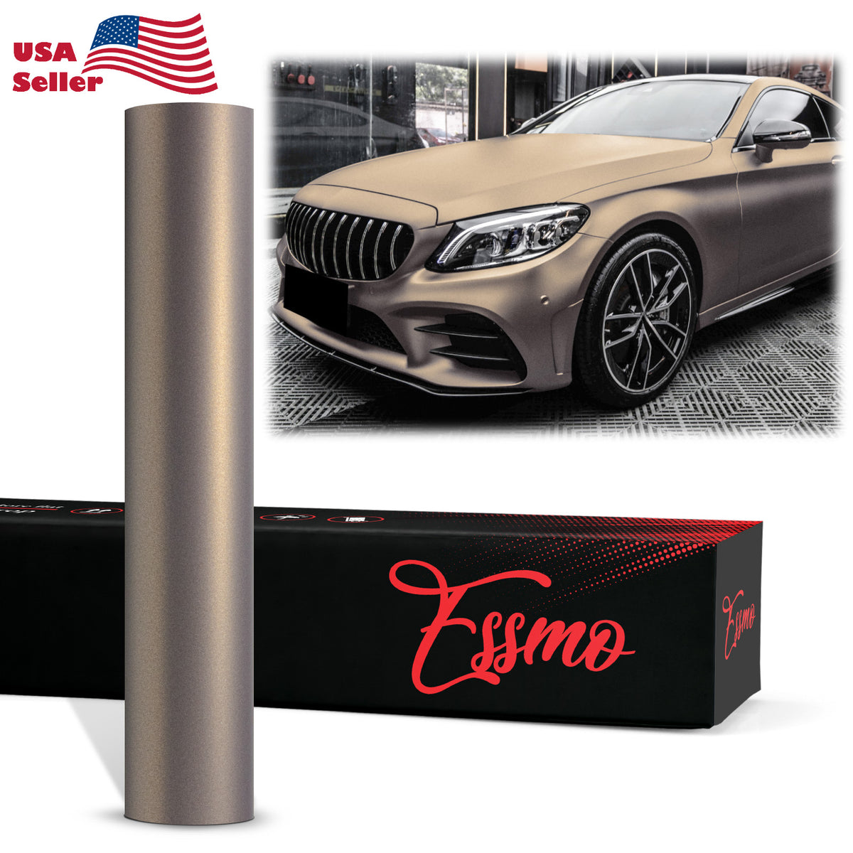 PET Matte Metallic Solar Bronze Vinyl Wrap – EzAuto Wrap