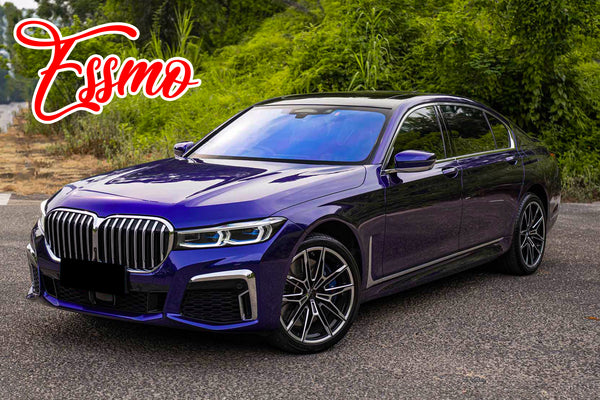 PET Super Gloss Metallic Royal Indigo Blue Vinyl Wrap