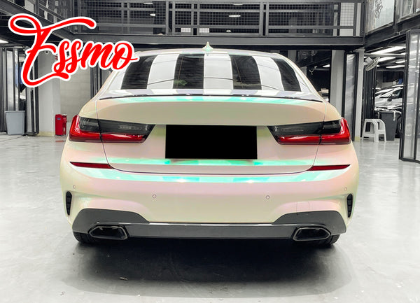 PET Galaxy Dust Gloss Aurora White Color Shift Vinyl Wrap