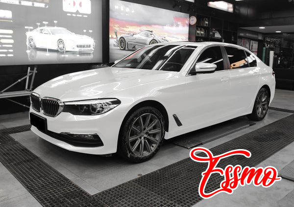 PET Super Gloss Metallic Pearl White Vinyl Wrap