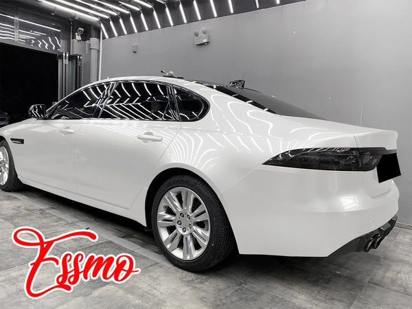 PET Super Gloss Metallic Pearl White Vinyl Wrap