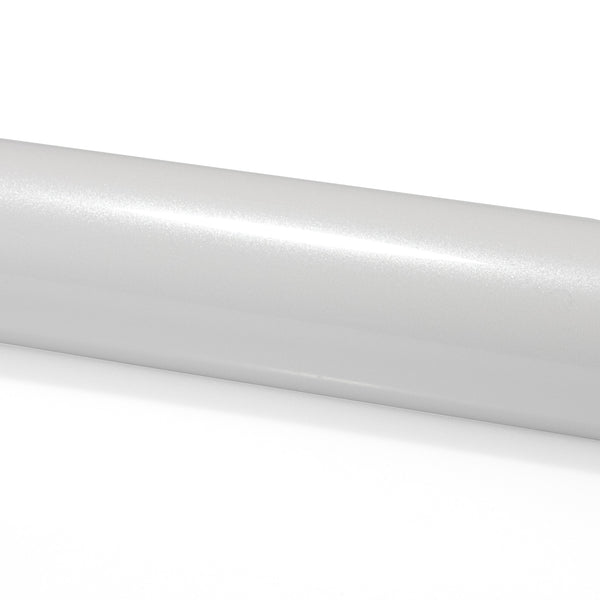 PET Super Gloss Metallic Pearl White Vinyl Wrap