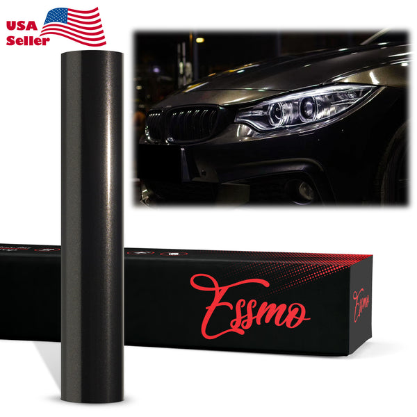 PET Super Gloss Metallic Black Vinyl Wrap