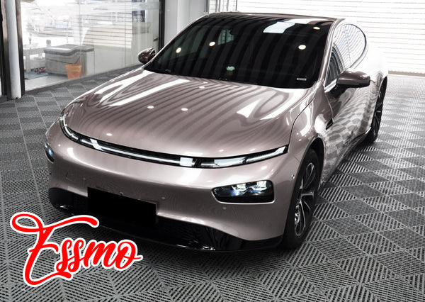 PET Super Gloss Metallic Battle Gray Vinyl Wrap