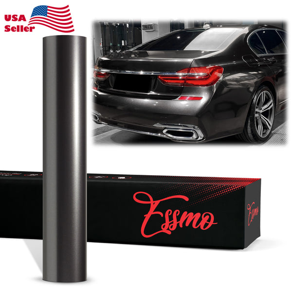 PET Super Gloss Metallic Steel Gray Vinyl Wrap