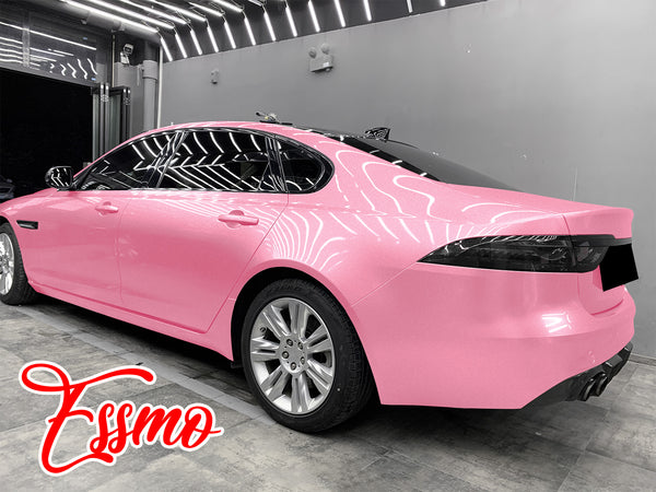 PET Super Gloss Metallic Petal Pink Vinyl Wrap