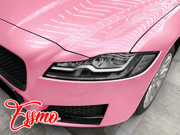 PET Super Gloss Metallic Petal Pink Vinyl Wrap