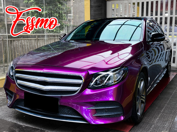 PET Super Gloss Metallic Magenta Purple Vinyl Wrap