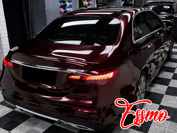 PET Super Gloss Metallic Rose Black Vinyl Wrap