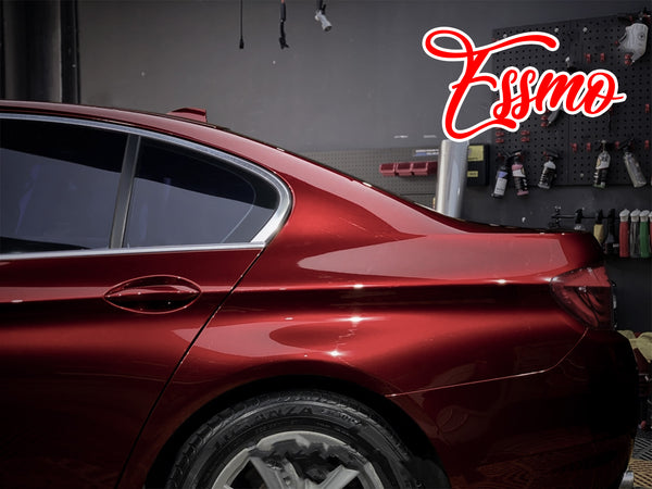 PET Super Gloss Metallic Vampire Red Vinyl Wrap