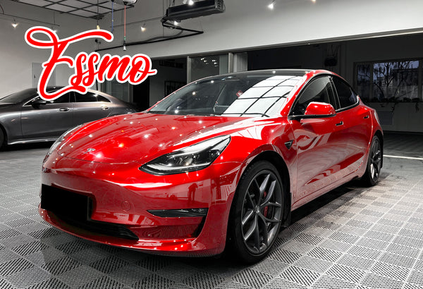 PET Super Gloss Metallic Soul Red Vinyl Wrap