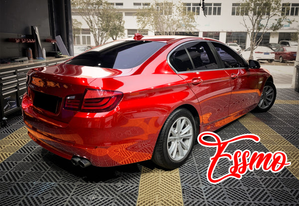 PET Super Gloss Metallic Soul Red Vinyl Wrap