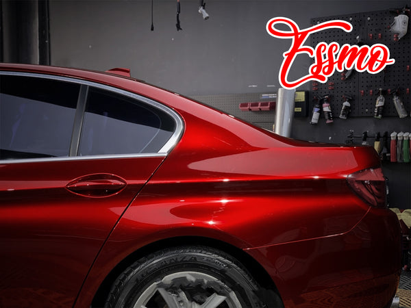 PET Super Gloss Metallic Cherry Red Vinyl Wrap