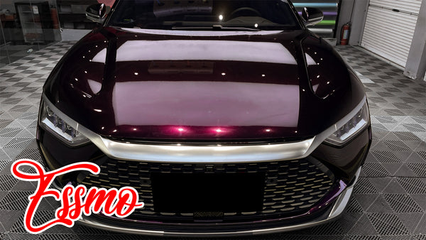 PET Super Gloss Metallic Midnight Magenta Vinyl Wrap