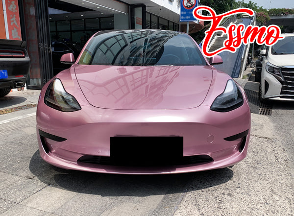 PET Super Gloss Metallic Passion Pink Vinyl Wrap