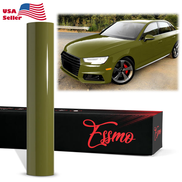 PET Super Gloss Military Green Vinyl Wrap