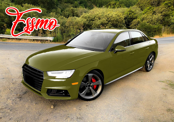 PET Super Gloss Military Green Vinyl Wrap