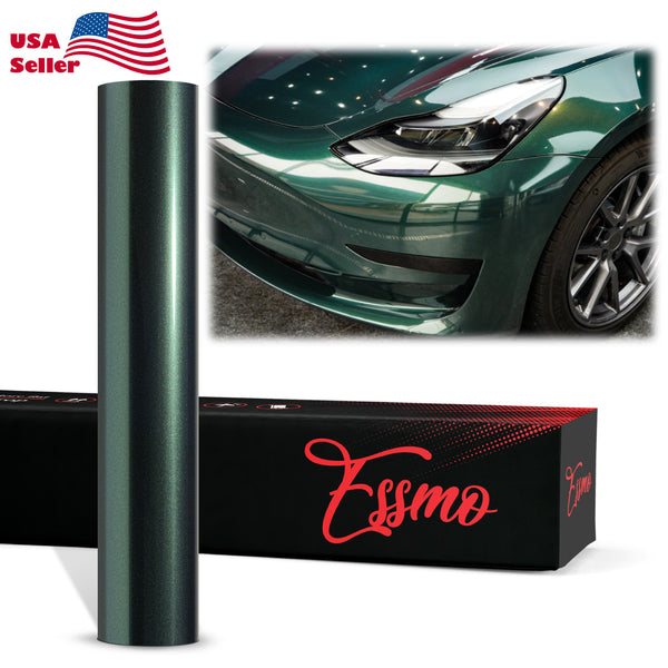 PET Super Gloss Metallic Gotland Green Vinyl Wrap