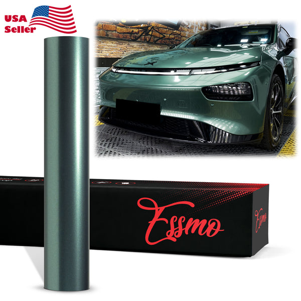 PET Super Gloss Metallic Fir Green Vinyl Wrap