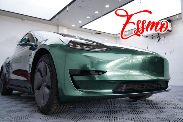 PET Super Gloss Metallic Fir Green Vinyl Wrap