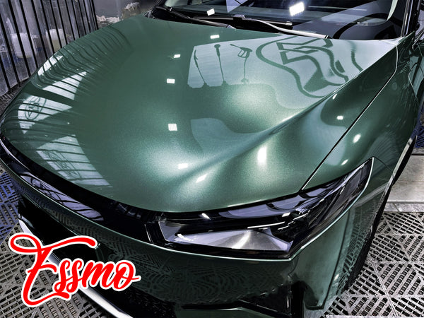 PET Super Gloss Metallic Fir Green Vinyl Wrap