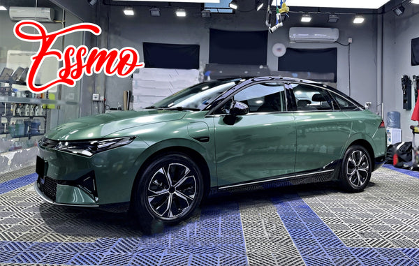 PET Super Gloss Metallic Fir Green Vinyl Wrap