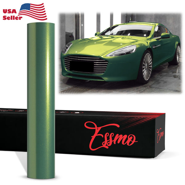 PET Galaxy Dust Gloss Emerald Green Color Shift Vinyl Wrap