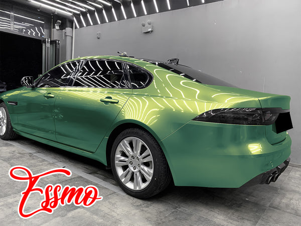 PET Galaxy Dust Gloss Emerald Green Color Shift Vinyl Wrap