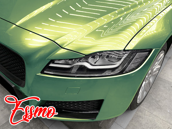 PET Galaxy Dust Gloss Emerald Green Color Shift Vinyl Wrap