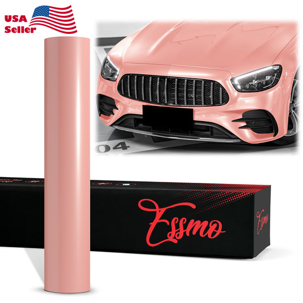 PET Super Gloss Pearlescent Sakura Pink Vinyl Wrap