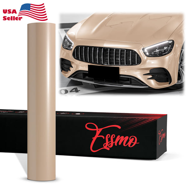 PET Super Gloss Pearlescent Almond Gold Vinyl Wrap
