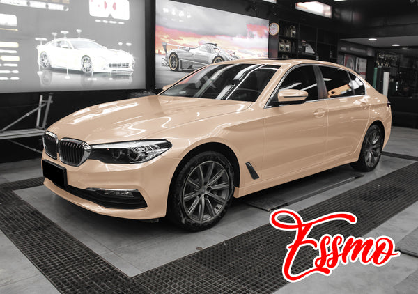 PET Super Gloss Pearlescent Almond Gold Vinyl Wrap