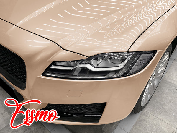 PET Super Gloss Pearlescent Almond Gold Vinyl Wrap