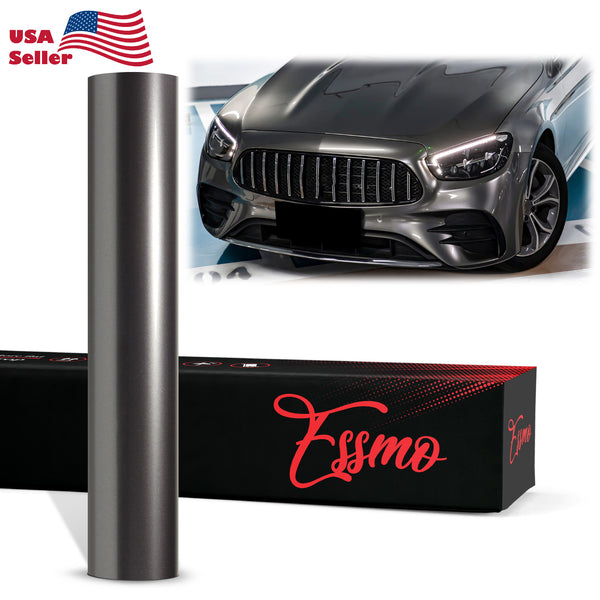 PET Liquid Metallic Gunmetal Gray Vinyl Wrap