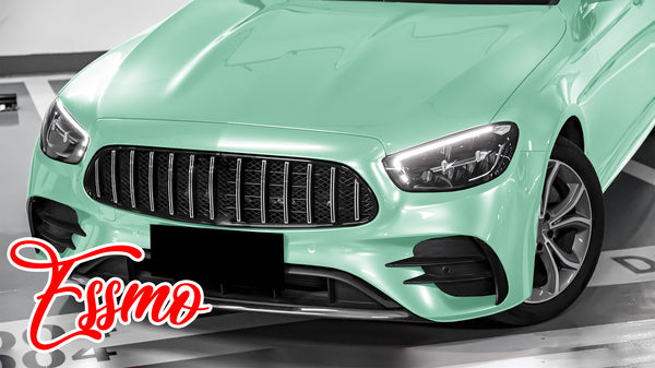 PET Super Gloss Pearlescent Emerald White Vinyl Wrap