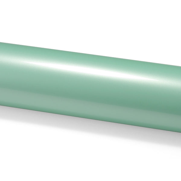 PET Super Gloss Pearlescent Emerald White Vinyl Wrap