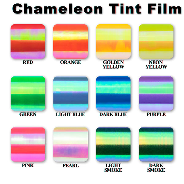 Neo Chrome Tint Neon Yellow Pearl Chameleon Taillight Headlight Tint Film